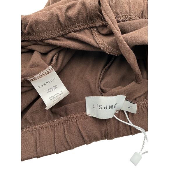 Bumpsuit 'The Cloud' Brown Polyester Slim Pant Size L - Picture 4 of 4